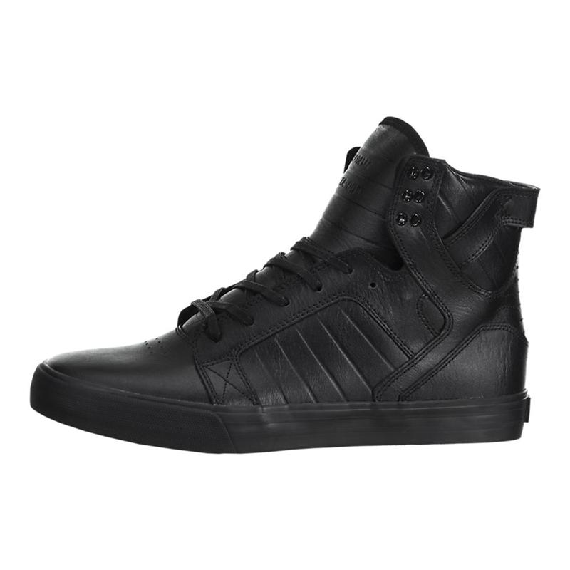 Buty Supra SKYTOP - Sneakersy Wysokie Damskie - Czarne (QNME-46530)